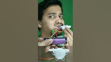 Water Flow Metre 🌊  #diy #engineering #experiment #circuit #electronic #sensor #led #battery