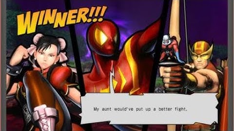 ULTIMATE MARVEL VS. CAPCOM 3  Spider Man, Chun Li, and Hawkeye