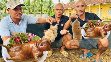 Làm  Thịt Nguyên Cặp Dúi Lai Rai Cuối Tuần - Toàn Đen Sơn Dược Vlog