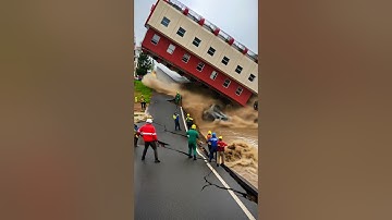 Massive Apartment Collapses After Riverside Land Subsidence!