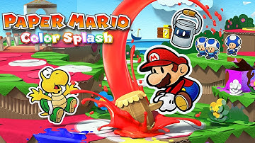 Paper Mario Color Splash Full Gameplay Walkthrough (Longplay)