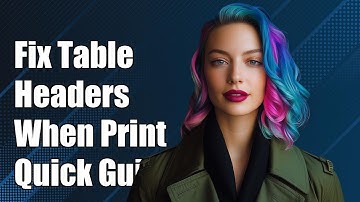 Fix Overlapping Table Headers When Printing in Google Chrome: A Quick Guide