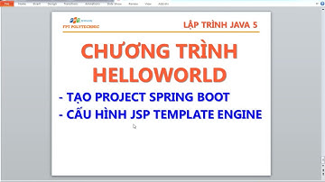 SOF3021 Chương trình Helloworld java spring boot với template engine JSP B1.2