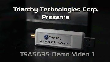 USB RF Spectrum Analyzer - TSA5G35 by Triarchy Technologies