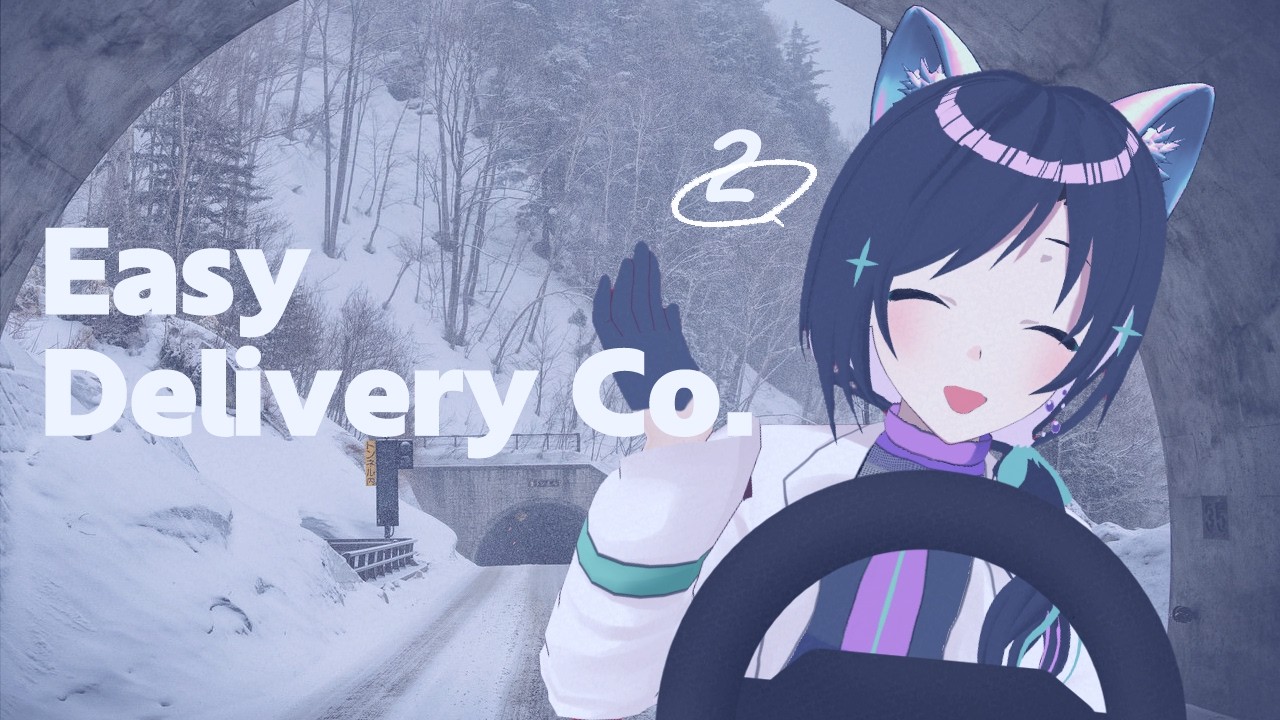 【EasyDeliveryCo.】➁雪道大横転おねえさん