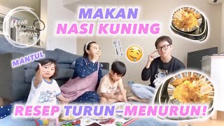 ANAK JEPANG LAHAP MAKAN NASI KUNING‼️INI RESEP TURUN TEMURUN