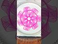 wheel flowers type model spirograph drawing for school students😍😍#shorts #handwork #homework #art