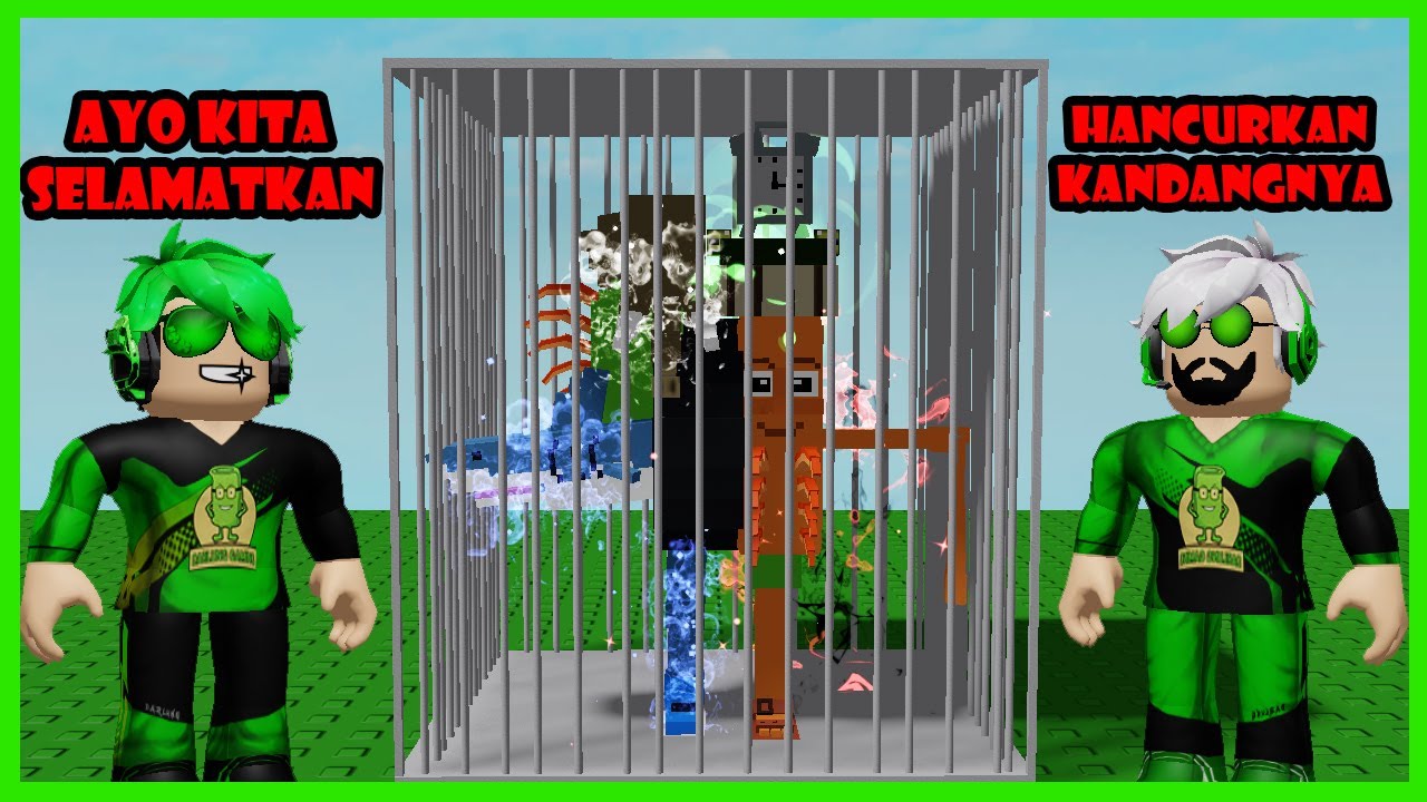 Darlung & Wak Darlung Selamatkan Brainrot Yang Ada Dalam Kurungan Penjara Di Roblox