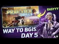 BGMI Practice Drills: Way to BGIS Day 5 | Best Training Routine & Tips for Pro Gameplay @battlegroun