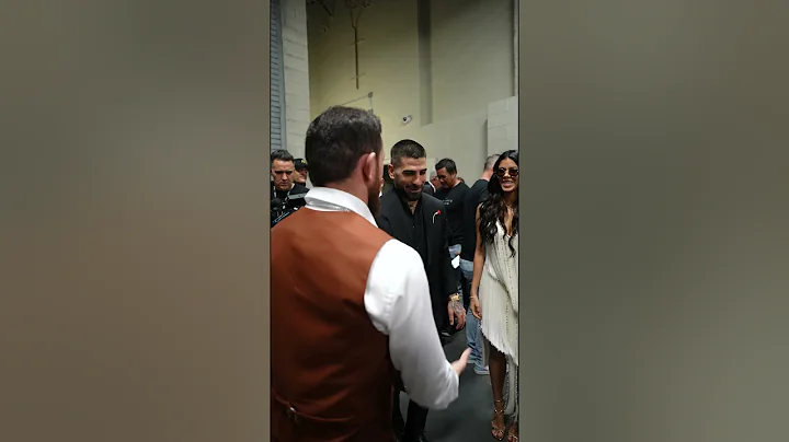 Ilia Topuria and Merab Dvalishvili are in the house! 📣 #ufc317