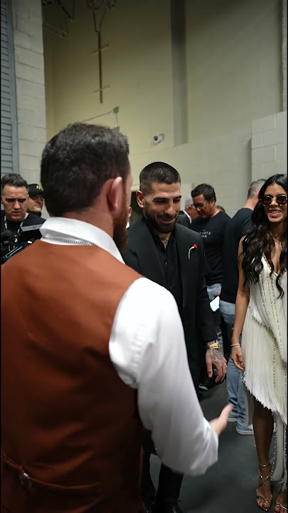 Ilia Topuria and Merab Dvalishvili are in the house! 📣 #ufc317