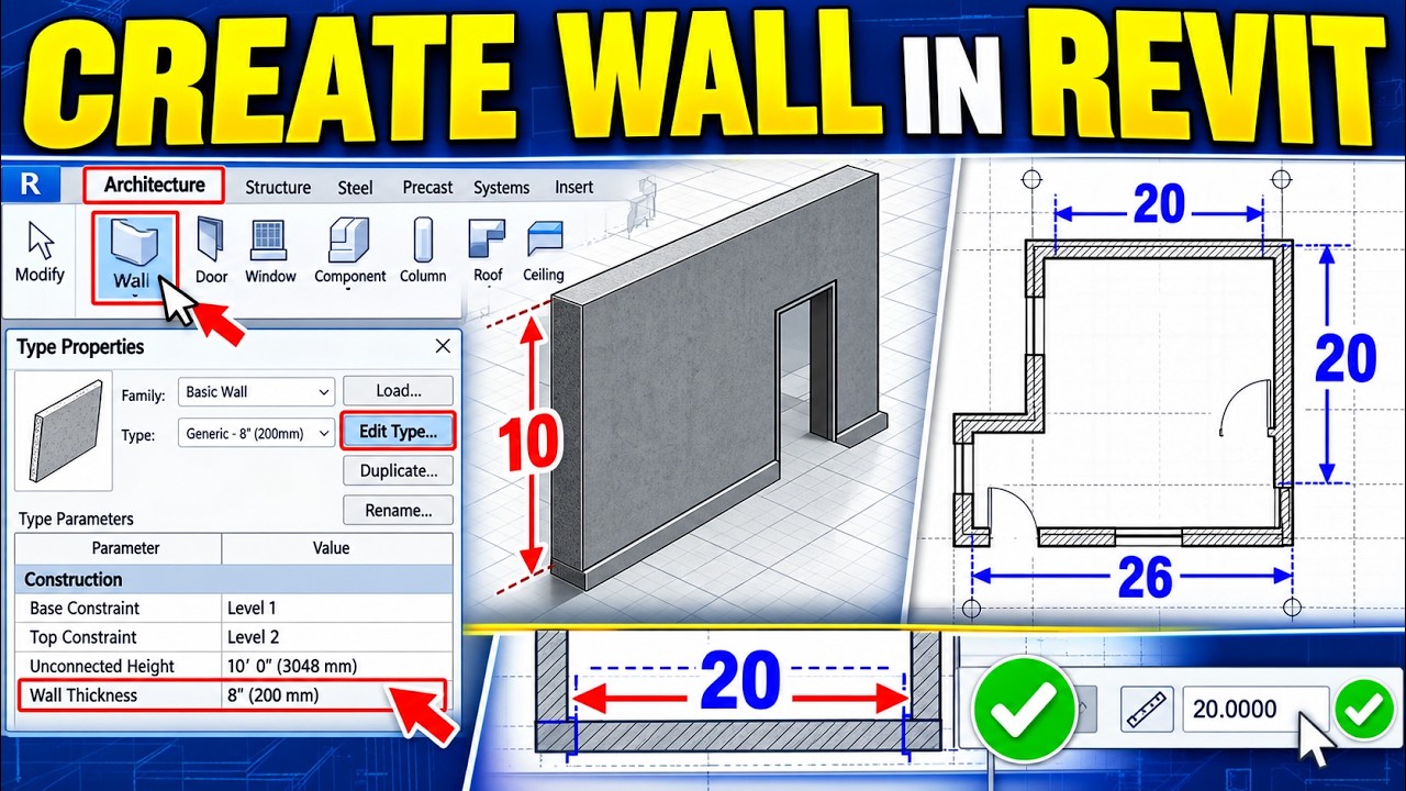 How to Create Walls in Revit: Step-by-Step Tutorial for Beginners (Updated October 2026)