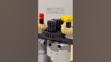 Servo Powered Rotary Gearbox #technology #gearbox #gears #lego #legotechnic #mechanical #mechanism