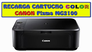 COMO RECARGAR CARTUCHO COLOR CANON MG2100 MODELO CL-541. REFILL CANON  MG2100 COLOR CARTRIDGE. - YouTube