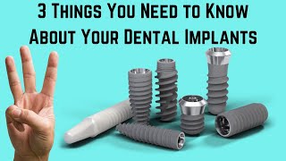 3 things you need to know about your dental implants by Very Nice Smile Dental 1,017 views 5 months ago 11 minutes, 51 seconds