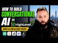 How To Build Conversational AI in GoHighLevel (GHL) Using AI Knowledge Bases