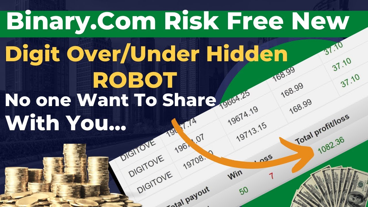 Binary.com 2022 Most Recommended Digit Over Digit Under Binary Bot.100% No Loss Bot Free Download