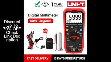 UNI-T UT61B+ Unit Multimeter Digital 6000 Counts LCD Display DC AC 1000V True RMS Auto Range Capacit