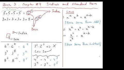O Level D3 Math - Indices Ex 4A - Lecture 1 by Sir Ahsan Abdullah Patel