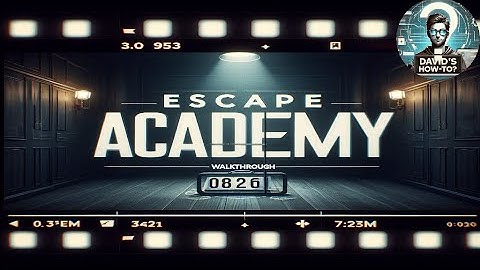 Escape Academy Game Walkthrough: Final Confrontation level PC Escape Room Gaming text commentry