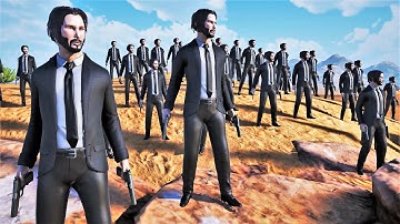 JOHN WICK vs 1 MILLION US WW2 ARMY - Ultimate Epic Battle Simulator 2