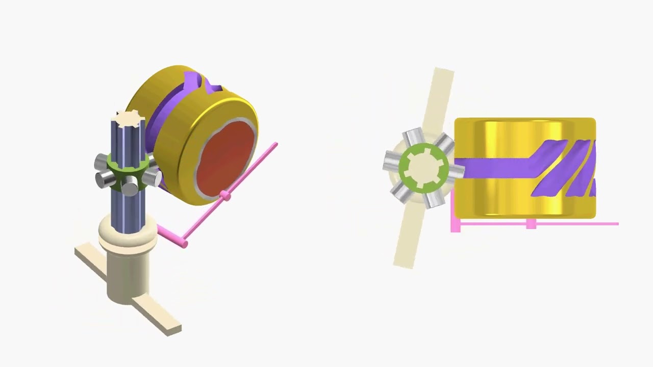 Hybrid Roller Gear Cam Mechanism