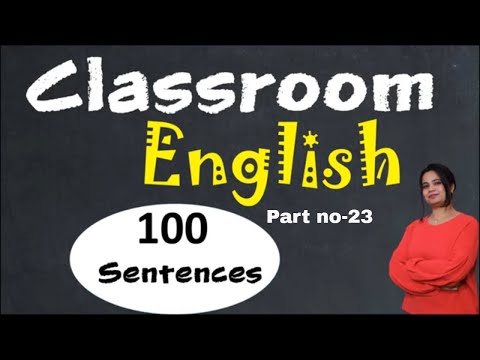 Classroom English for School teachers – 100 English sentences – Classroom English - #cherry