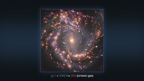 Multiple views of the galaxy NGC 4303 as seen with the VLT and ALMA (with annotations)