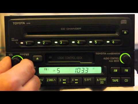 Toyota (Matsushita) A56409 cassette player + Toyota (Fujitsu Ten) 34248 CD Changer - Car Stereo