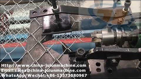Double wire chain link fence machine,High speed chain link fence machine