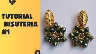 Aprende Bisuteria Como Hacer Arete En Bisuteria Fácil Modelo Casandra