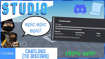 [DESC] How to make CHATLOGS (TO DISCORD) | ROBLOX STUDIO