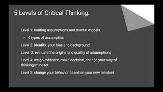 Critical Thinking Final Project