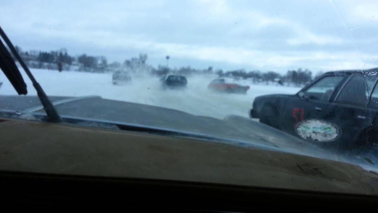 Minnesota ice racing from the car YouTube