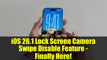 iOS 26.1 Lock Screen Camera Swipe Disable Feature - Finally Here!