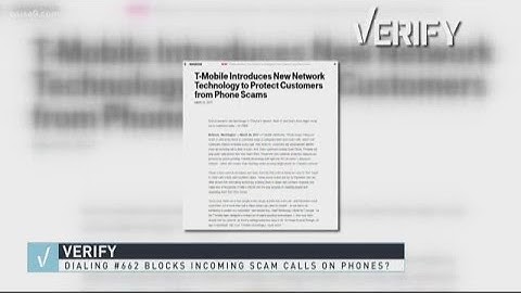 VERIFY: Yes, dialing #662# blocks incoming scam calls on certain cell phone carriers