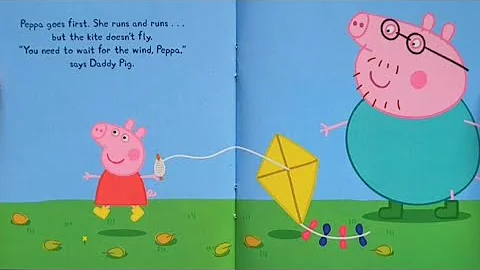 Flying a Kite, Peppa Pig, Read Aloud Kids Story Book | Aluna White