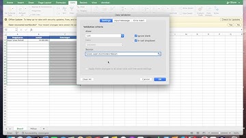 Cara Membuat Dropdown List Excel (Macbook)