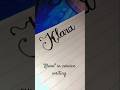 how to write "Klara" in cursive writing✒️📝#shorts#shortsfeed #handwriting#calligraphy #lettering#art