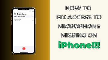 How To Fix Allow Access To Microphone Missing