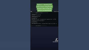 Python 3: Deleting from lists in slices using the del function. #pythontutorial #pythontutorials