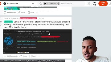 DLSS 3 + FG MOD for Starfield by PureDark is CRACKED for implementing their own DRM inside them.