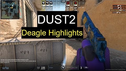 Pro Deagle Multikill Highlights on Dust2