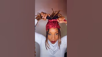 Headwrap tutorial #locnation #dreadlocksstyles #locs #headwrap #dreadstyles #locstyles #tutorial