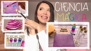 TINTAS MÁGICAS🪄✨ | EXPERIMENTO FÁCIL CON COL MORADA🥬💜😱| QUÍMICA| CIENCIA MÁGICA