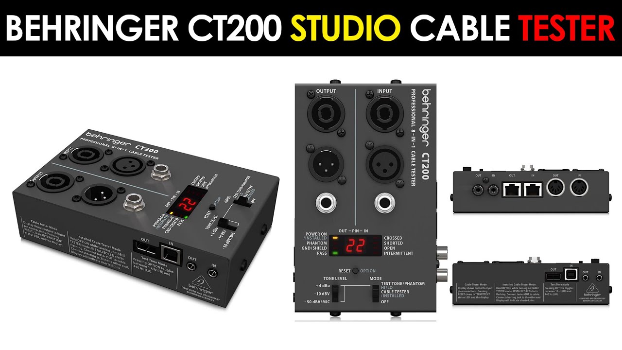 How To Test Live Sound studio Cables Review Behringer Ct200 Cable how-to-test-live-sound-studio-cables-review-behringer-ct200-cable