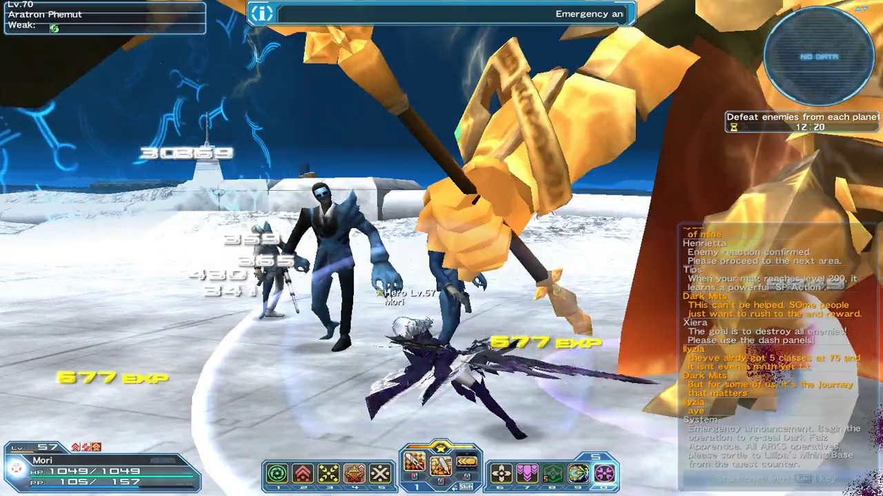 PSO2 Testing New Class : Hero - YouTube
