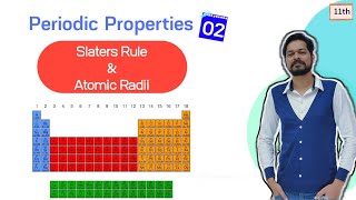 Periodic Table | Class 11 (L2) |Slaters rule | Atomic radii | Exceptions