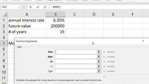 Finding the periodic payment of an annuity by using Excel
