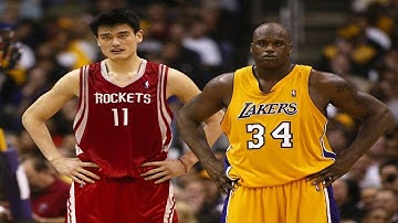 Every Yao Ming and Shaq 3 Pointer of Their Careers